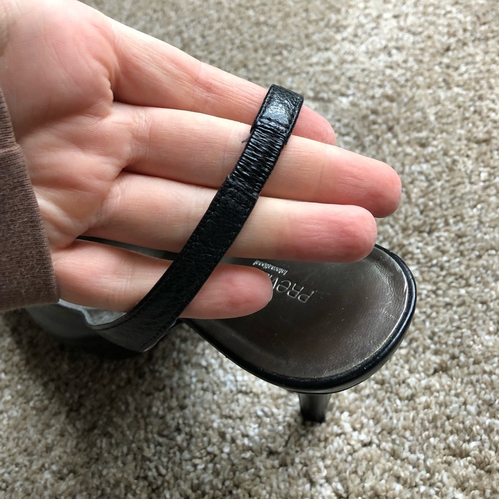 Black Open Toe High Heels - Picture 5 of 6